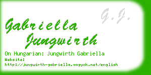 gabriella jungwirth business card